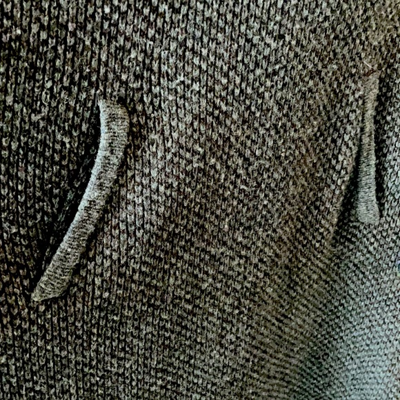 Warm Dark Gray Knit Poncho/ Cape - Picture 3 of 5